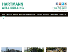 Tablet Screenshot of hartmannwelldrilling.com